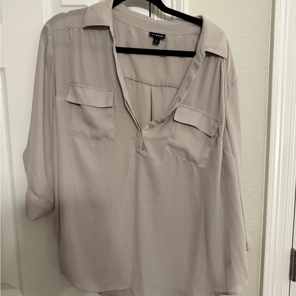 Torrid Light Beige Blouse